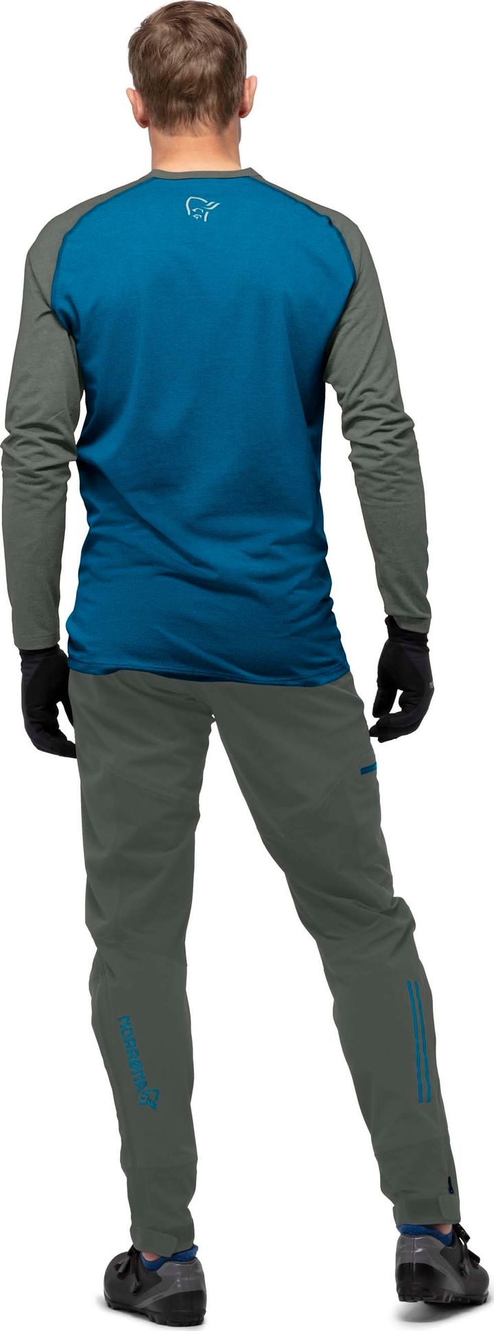 Norrøna Fjørå Equaliser Lightweight Long Sleeve (M) Mykonos Blue/Castor Grey Norrøna