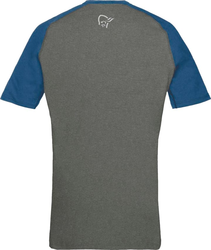 Norrøna Men's Fjørå Equaliser Lightweight T-Shirt  Mykonos Blue/Castor Grey Norrøna