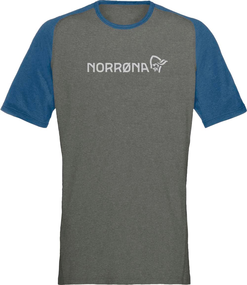 Norrøna Men’s Fjørå Equaliser Lightweight T-Shirt  Mykonos Blue/Castor Grey