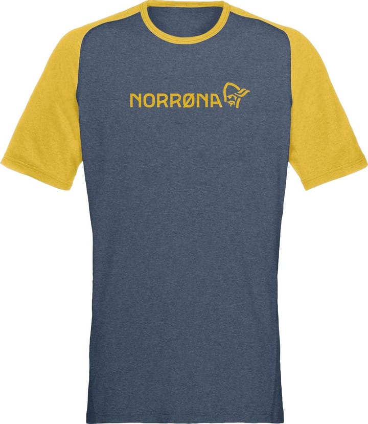 Norrøna Men's Fjørå Equaliser Lightweight T-Shirt  Sulphur/Vintage Indigo Norrøna