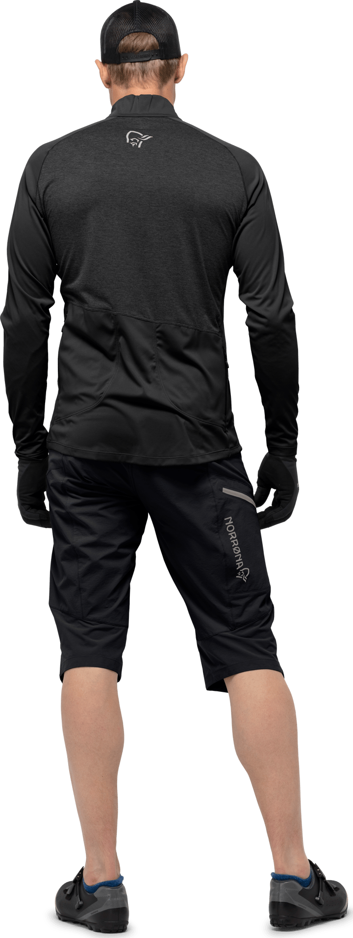 Norrøna Men's Fjørå Equaliser Long Sleeve Zip Top Caviar Norrøna