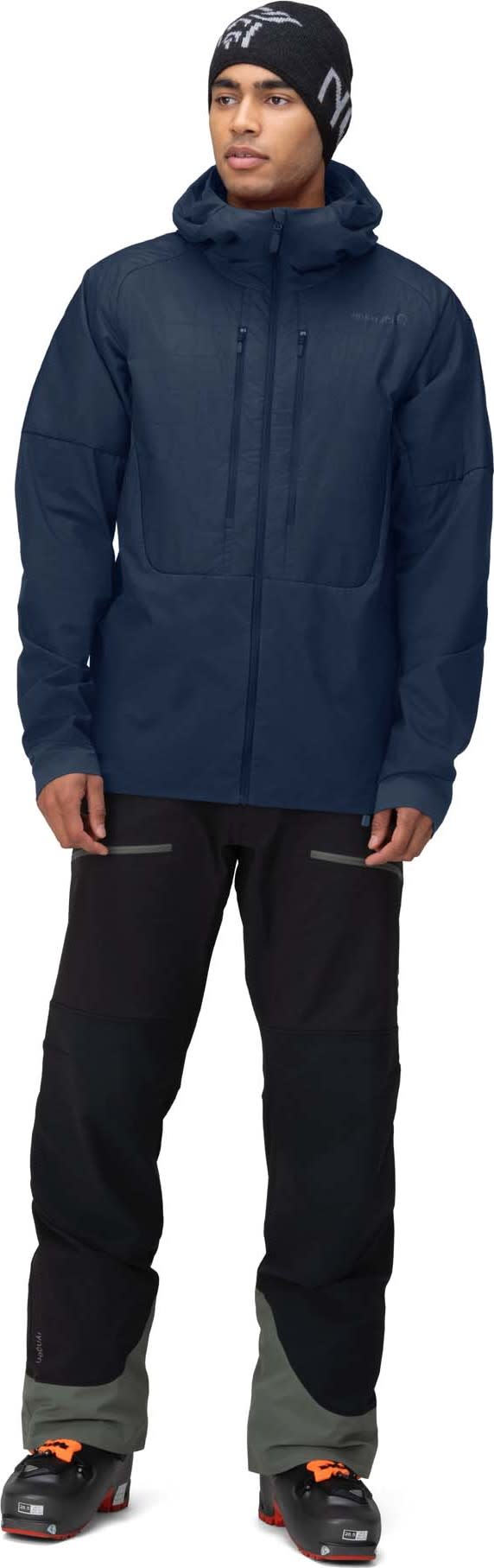 Norrøna Men's Lyngen Aero80 Insulated Zip Hood Indigo Night Norrøna