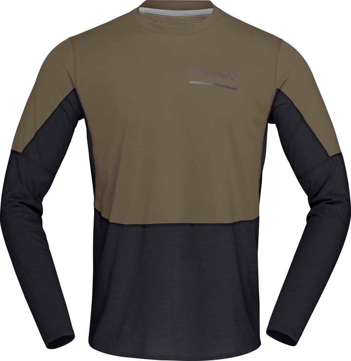 Norrøna Men's Senja Equaliser Lightweight Long Sleeve Olive Night Norrøna