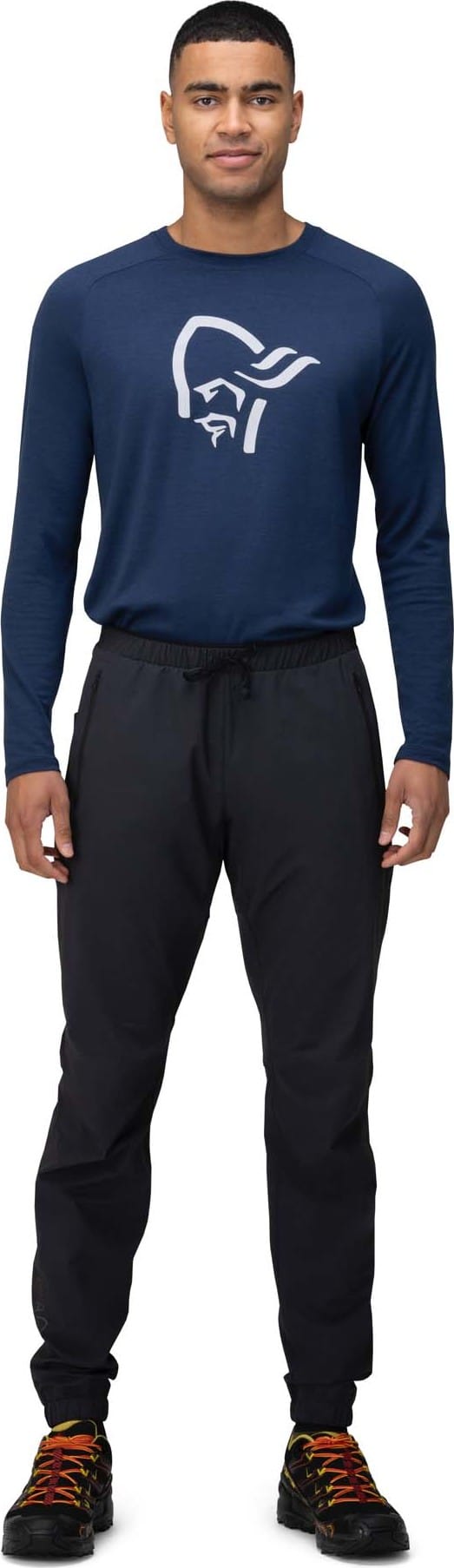 Norrøna Men's Senja Flex1 Trackster Pant Caviar Norrøna