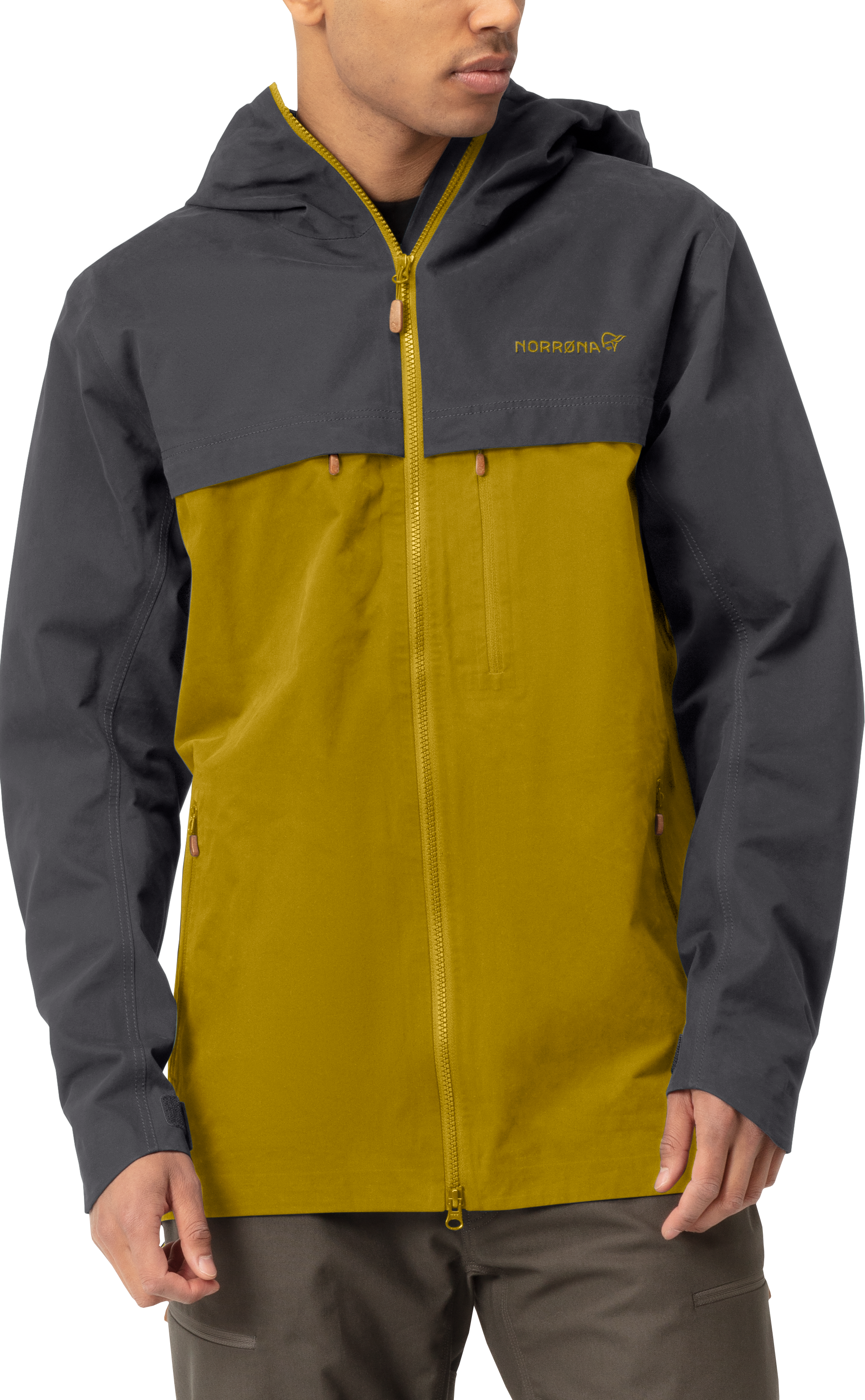 Men’s Svalbard Cotton Jacket Slate Grey/Golden Palm