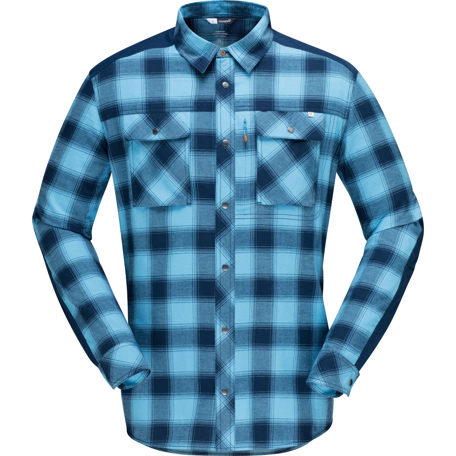Men's Svalbard Flannel Shirt Heritage Blue/Indigo Night