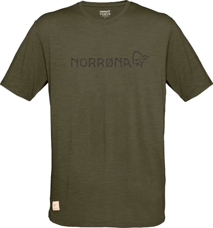 Norrøna Men's Svalbard Wool T- Shirt Olive Night/Rosin Norrøna