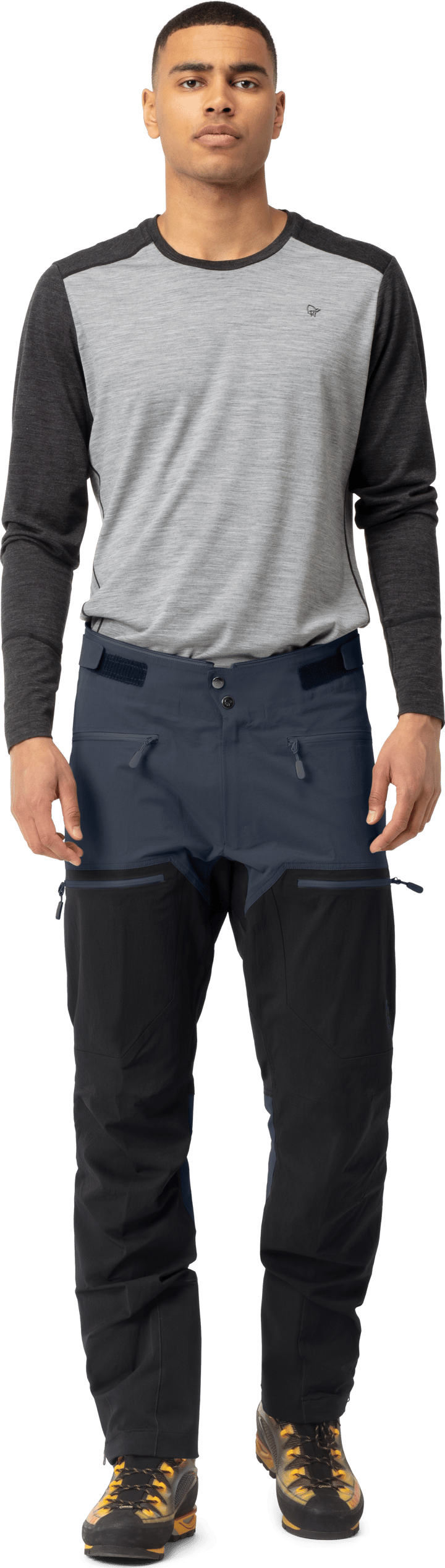 Men's Trollveggen flex1 Pants Cool Black/Caviar Norrøna