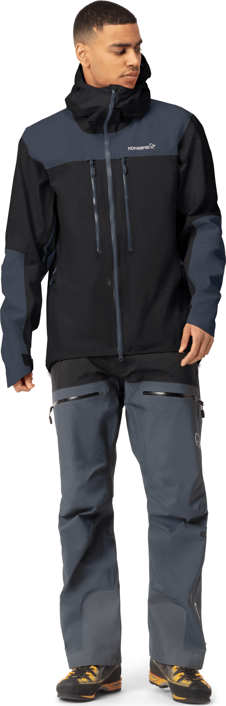 Men's Trollveggen Gore-Tex Pro Light Jacket Caviar/Cool Black Norrøna