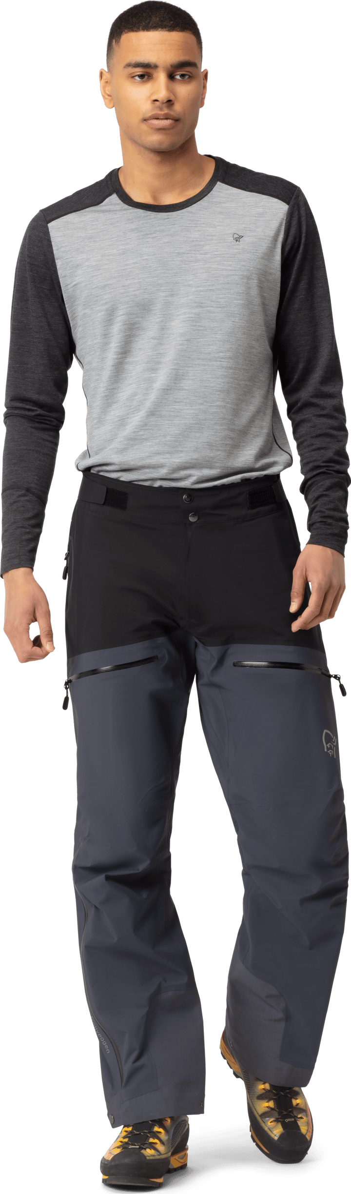 Men's Trollveggen Gore-Tex Pro Light Pants Caviar/Cool Black Norrøna