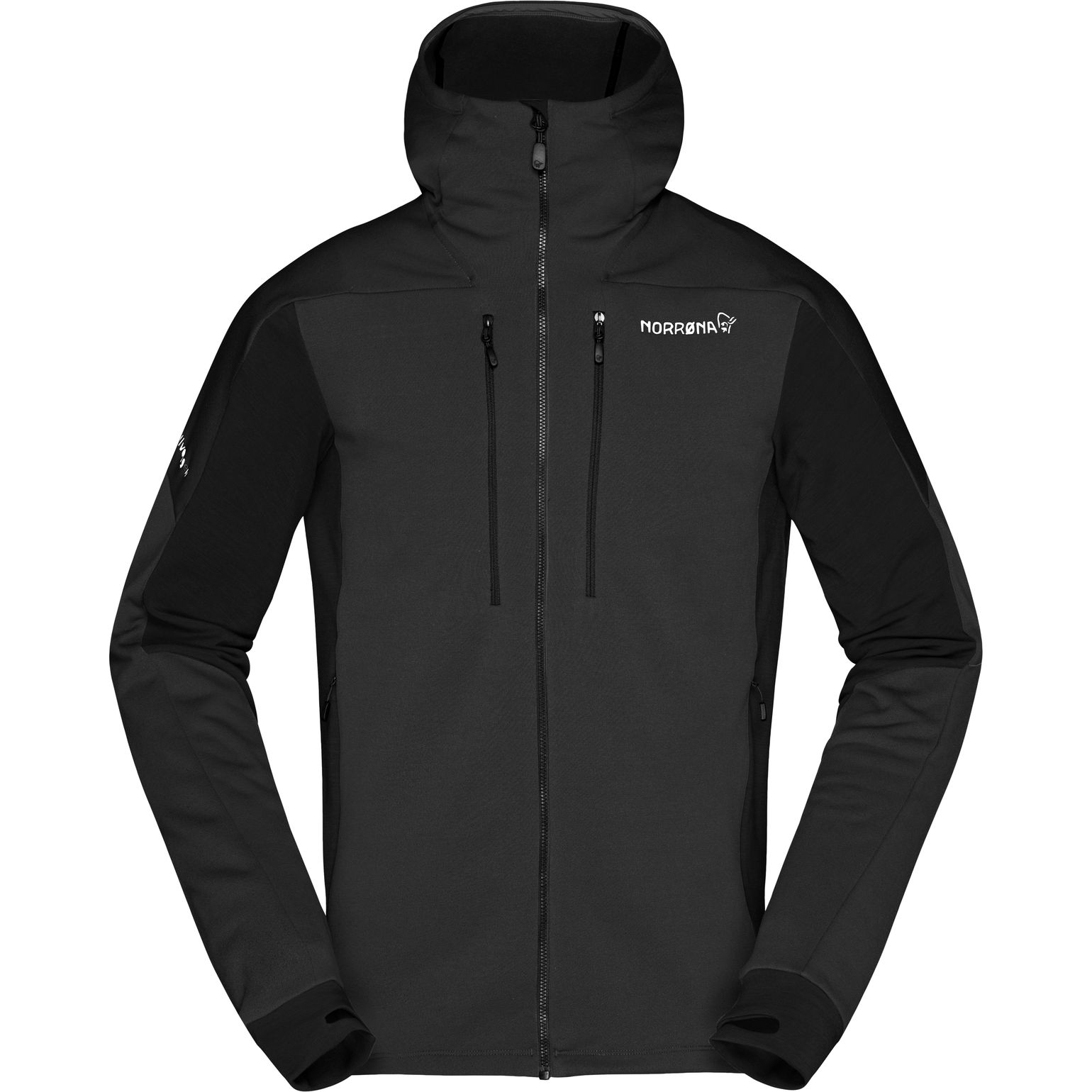 Men's Trollveggen Powerstretch Pro Zip Hood Caviar