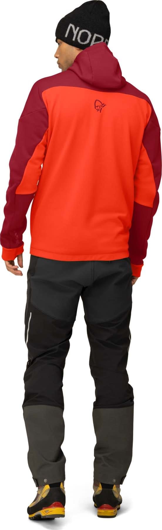 Norrøna Men's Trollveggen Powerstretch Pro Zip Hood Rhubarb Norrøna Norrøna Men's Trollveggen Powerstretch Pro Zip Hood Rhubarb Norrøna