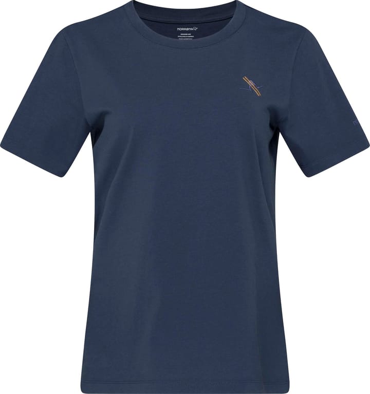 Norrøna Women's /29 Cotton Activity Embroidery T-Shirt Indigo Night Norrøna