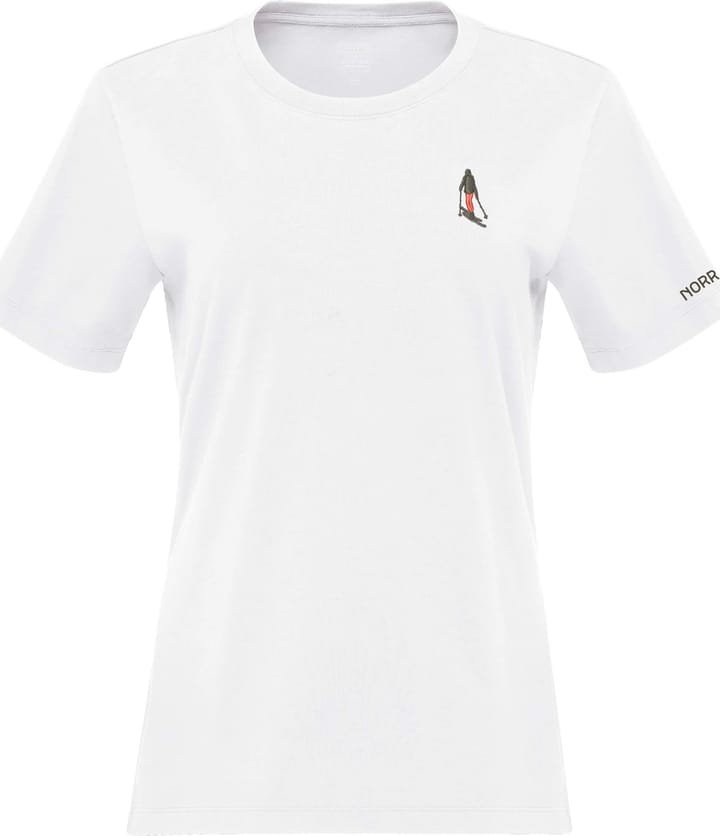 Norrøna Women's /29 Cotton Activity Embroidery T-Shirt Pure White Norrøna