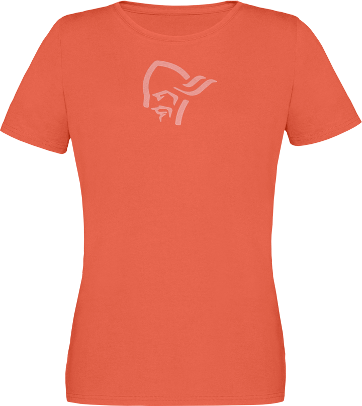 Women's /29 Cotton Viking T-shirt Orange Alert Norrøna