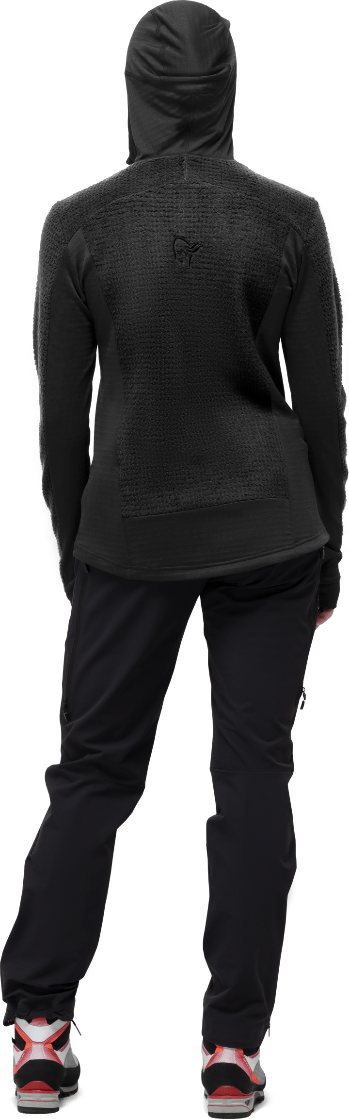 Women's Falketind Alpha120 Zip Hood Caviar Norrøna