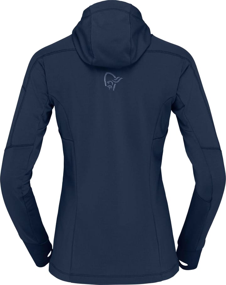 Women's Falketind Power Grid Hood Indigo Night Norrøna