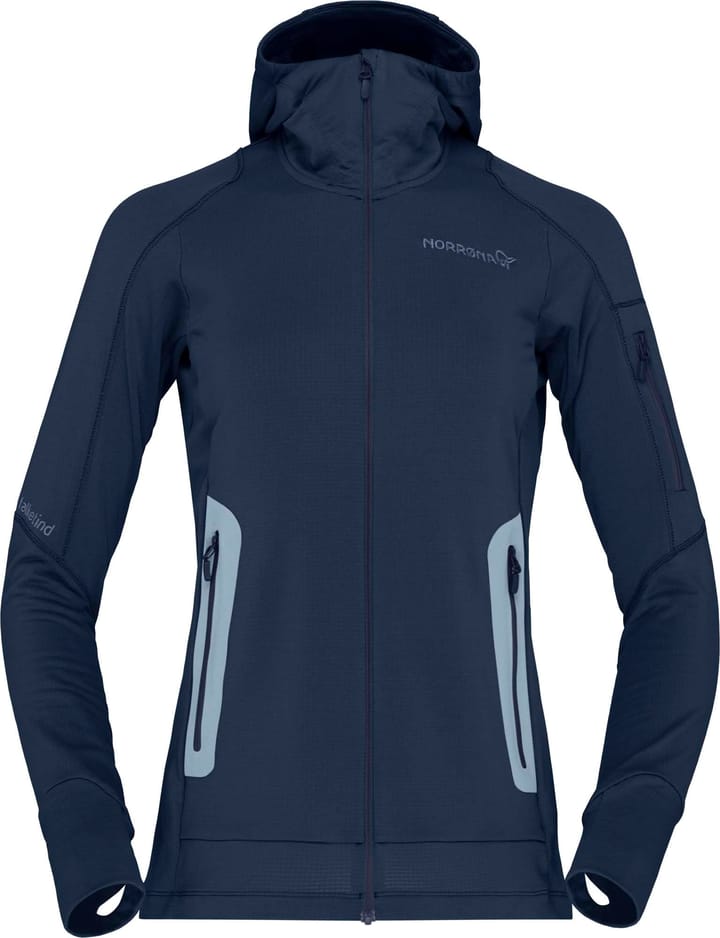 Norrøna Women's Falketind Power Grid Hood Indigo Night Norrøna