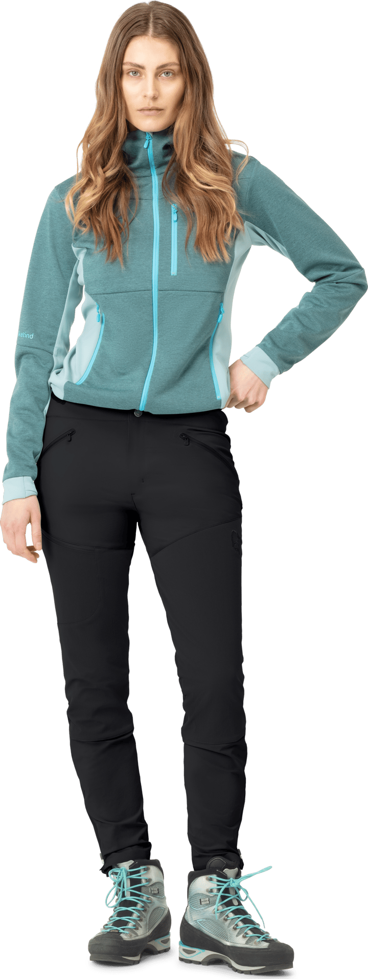 Women's Falketind rugged slim Pants Caviar Norrøna