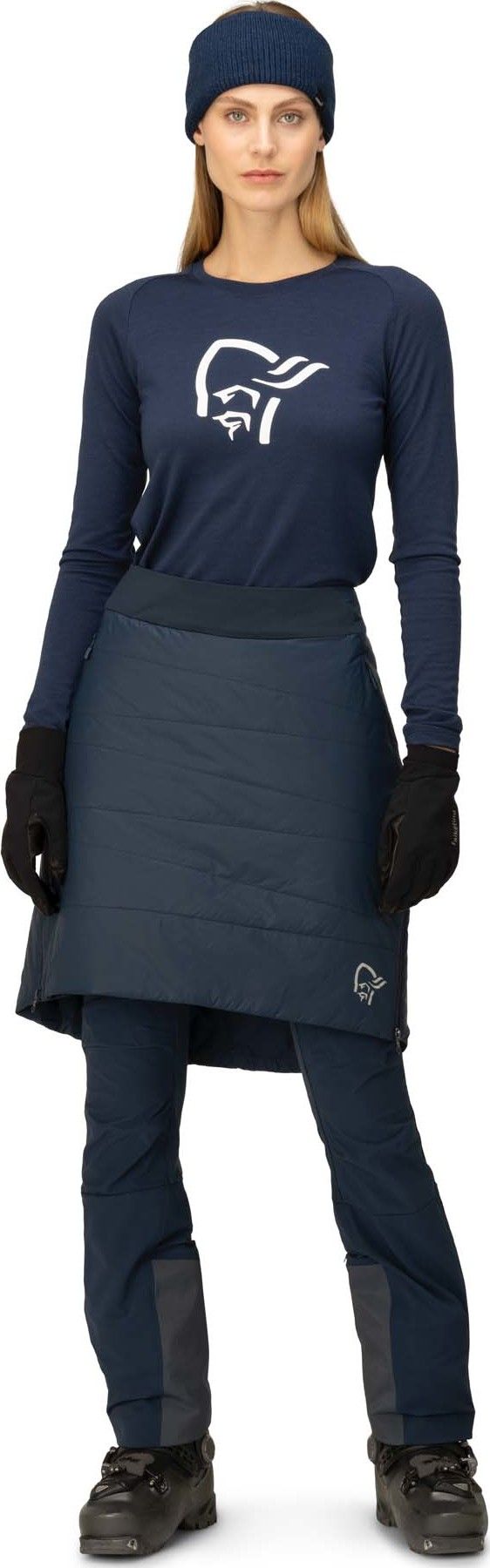 Norrøna Women's Falketind Thermo80 Skirt Indigo Night Norrøna