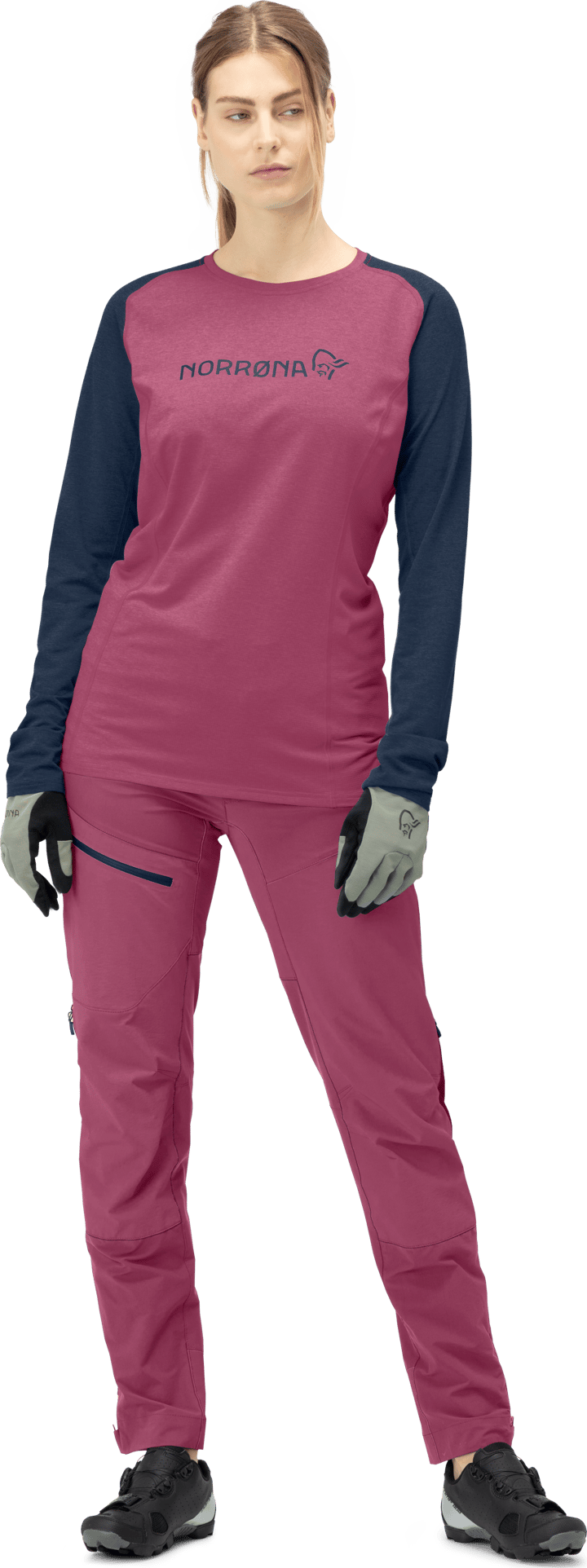 Norrøna Women's Fjørå Equaliser Lightweight Long Sleeve Violet Quartz/Indigo Night Norrøna