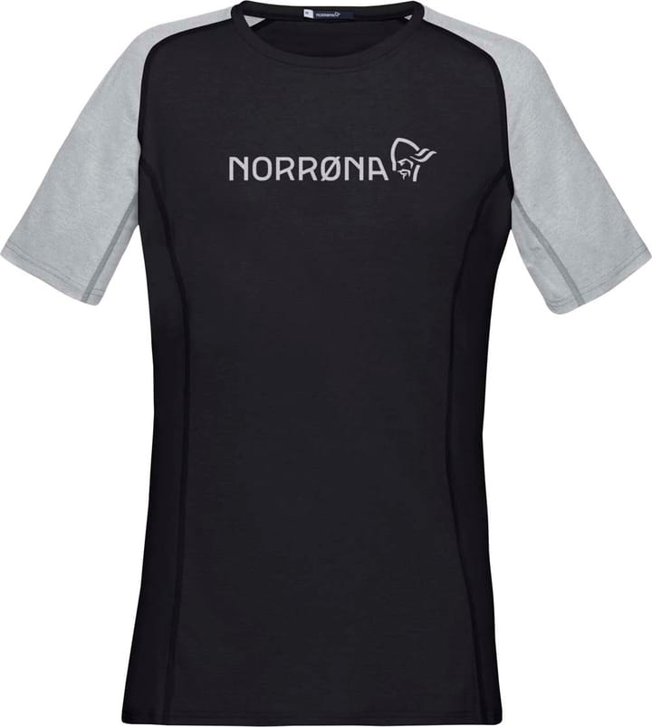 Women's Fjørå equaliser lightweight T-Shirt Caviar/Light Grey Norrøna