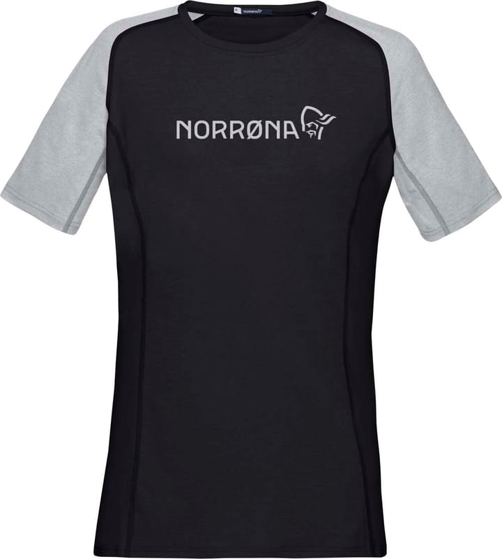 Norrøna Women's Fjørå Equaliser Lightweight T-Shirt Caviar/Light Grey Norrøna
