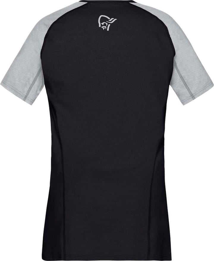 Norrøna Women's Fjørå Equaliser Lightweight T-Shirt Caviar/Light Grey Norrøna