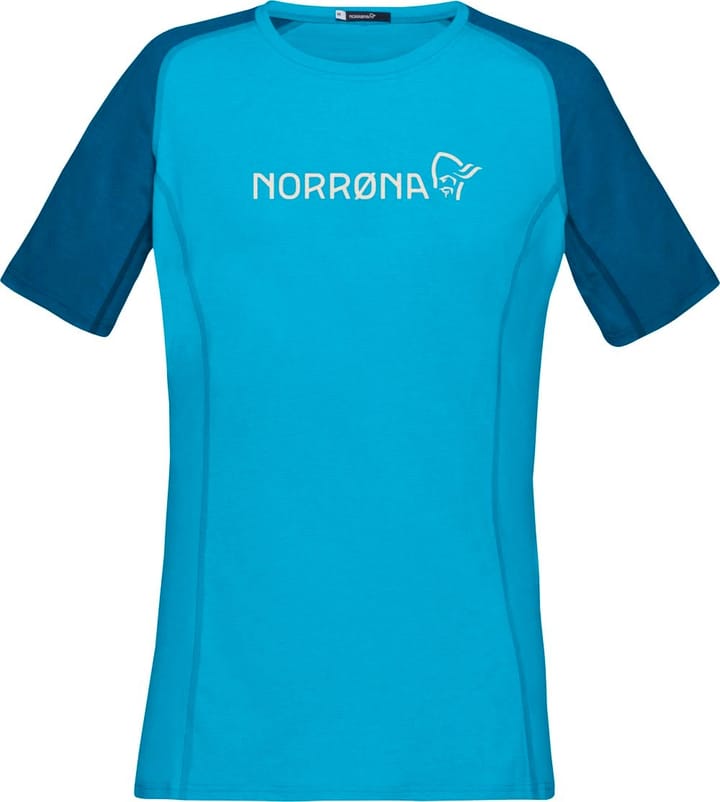 Women's Fjørå equaliser lightweight T-Shirt Mykonos Blue/Aquarius Norrøna