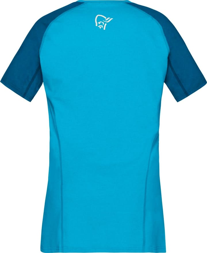 Women's Fjørå equaliser lightweight T-Shirt Mykonos Blue/Aquarius Norrøna