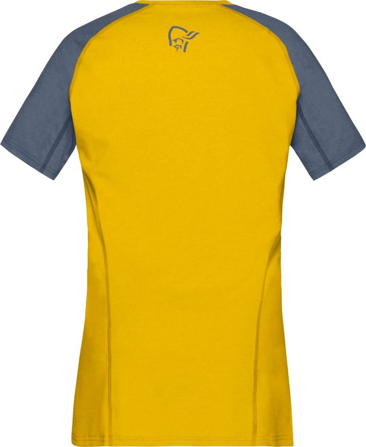 Norrøna Women's Fjørå Equaliser Lightweight T-Shirt Sulphur/Vintage Indigo Norrøna