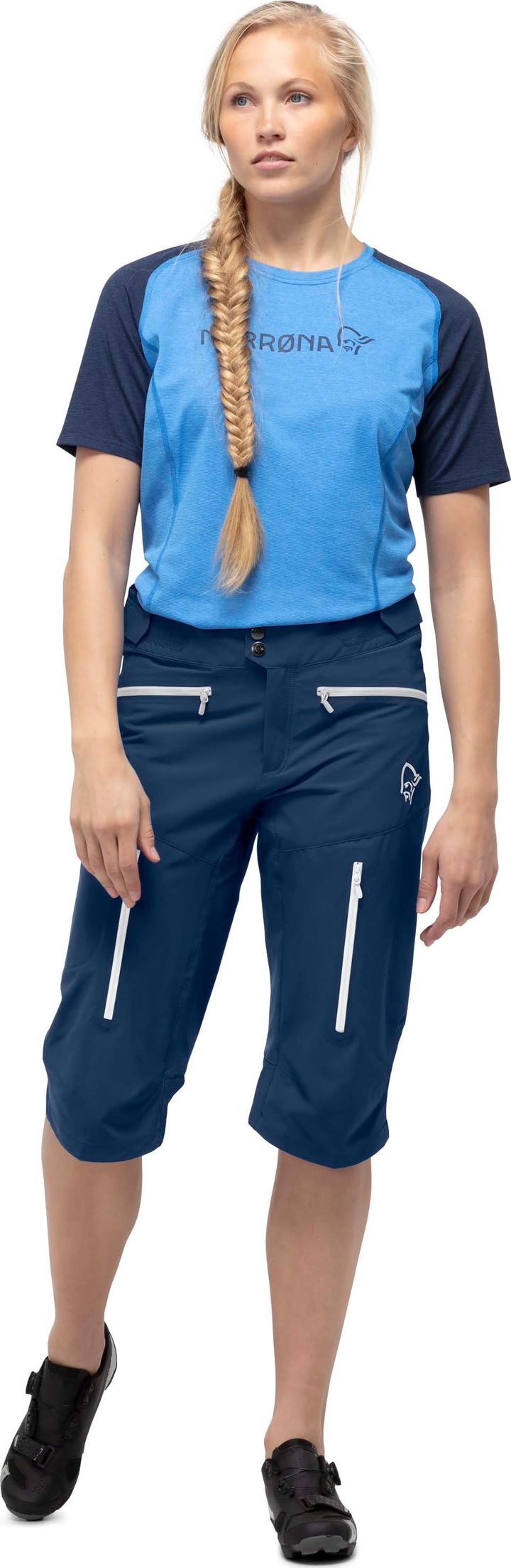 Norrøna Women's Fjørå Flex1 Shorts Indigo Night Norrøna