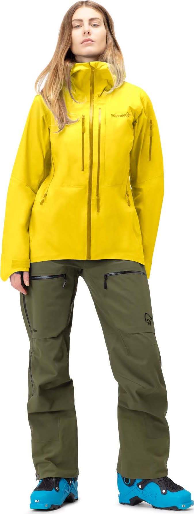 Women's Lofoten GORE-TEX Pro Jacket Blazing Yellow Norrøna