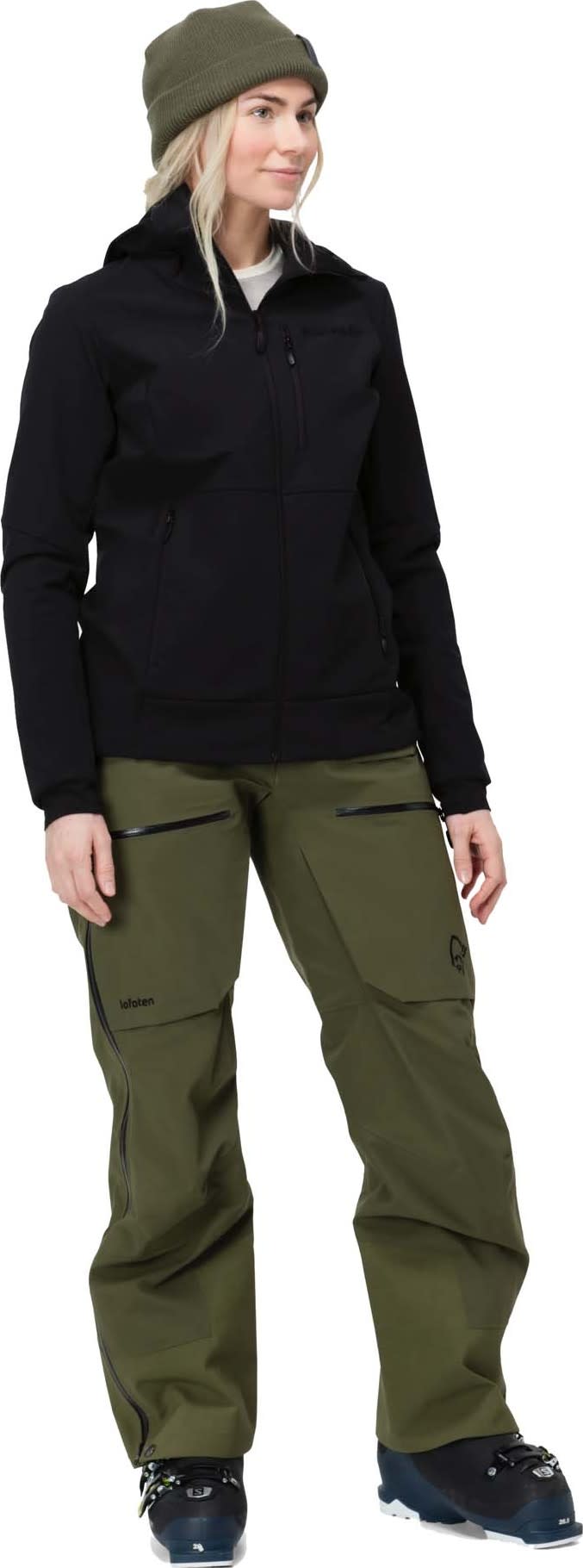 Women's Lofoten Hiloflex 200 Hood Caviar Norrøna