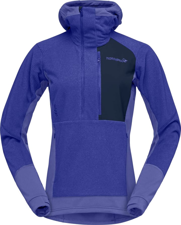 Women's Lofoten Thermal Pro Hood Violet Storm/Royal Blue Norrøna