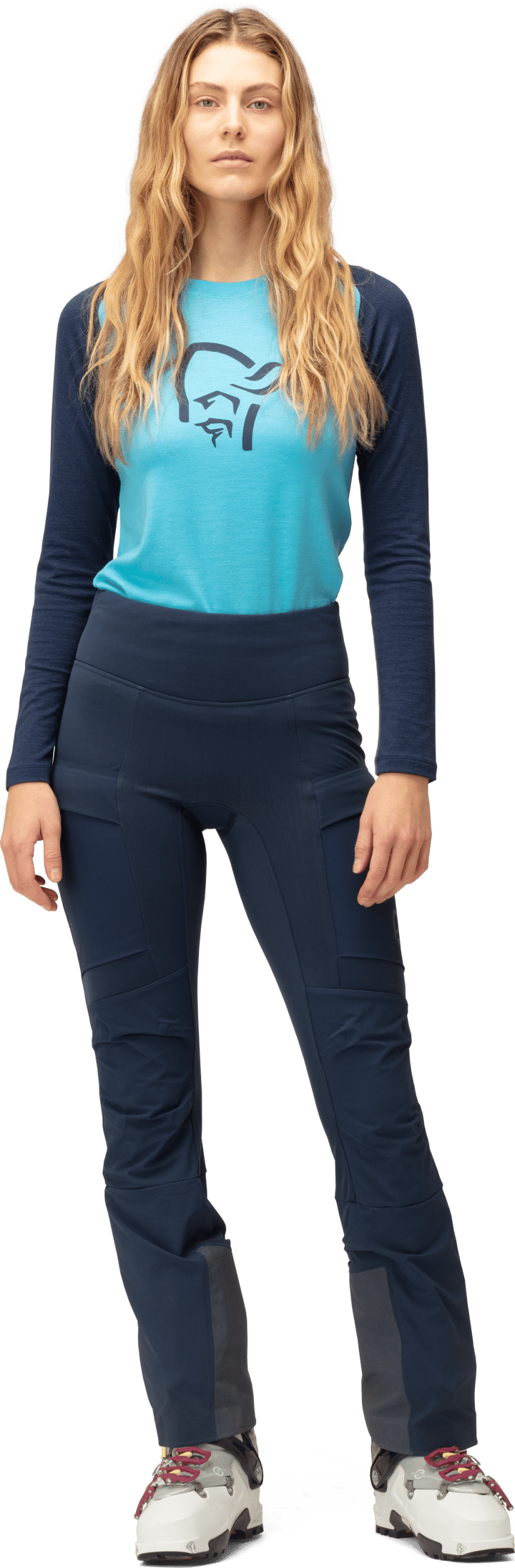 Women's Lyngen Equaliser Stretch Tights Indigo Night Norrøna