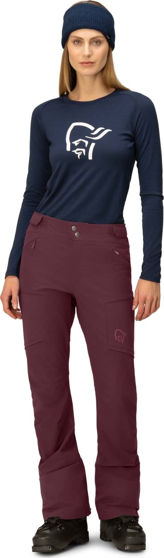 Women's Lyngen Hiloflex200 Slim Pants Tawny Port Norrøna