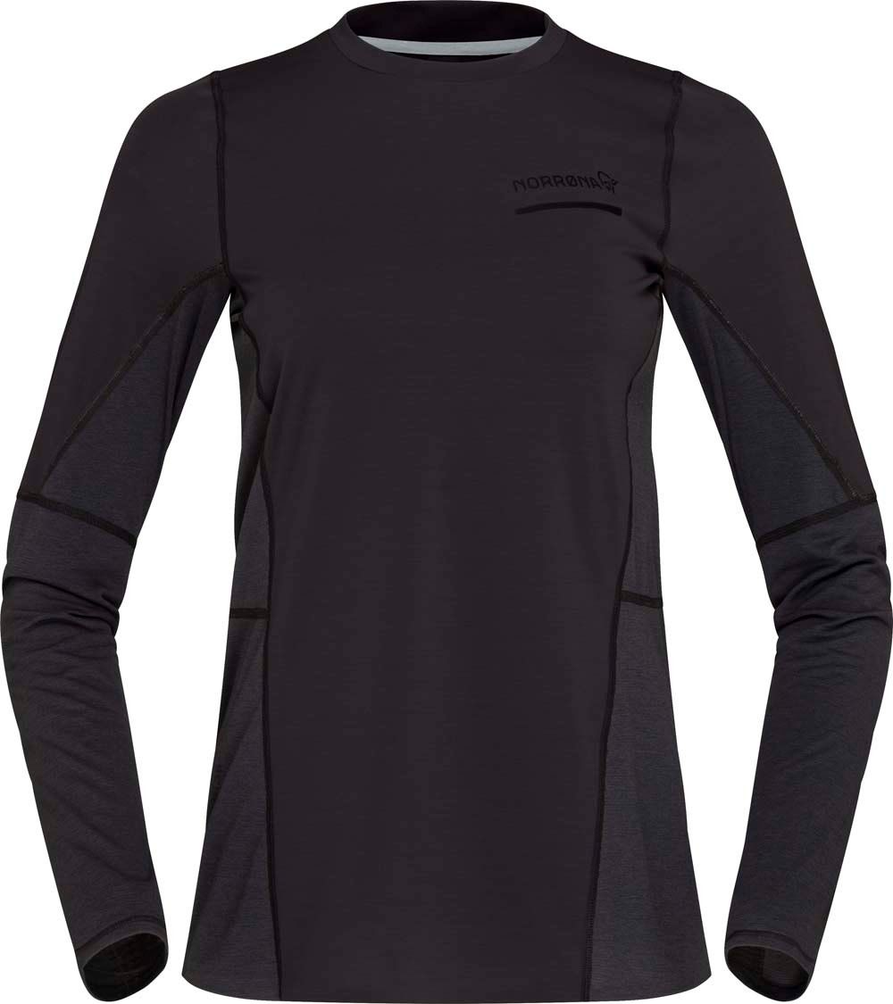 Norrøna Women's Senja Equaliser Lightweight Long Sleeve  Caviar