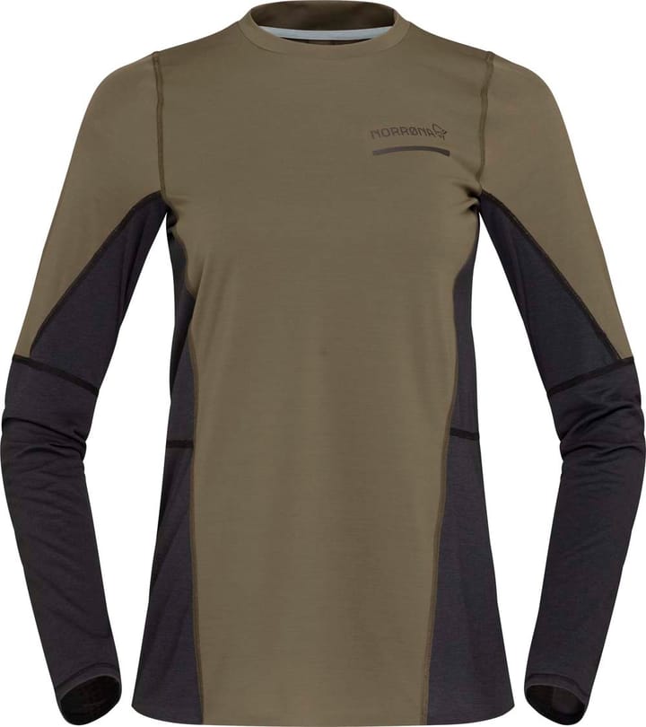 Norrøna Women's Senja Equaliser Lightweight Long Sleeve  Olive Night Norrøna