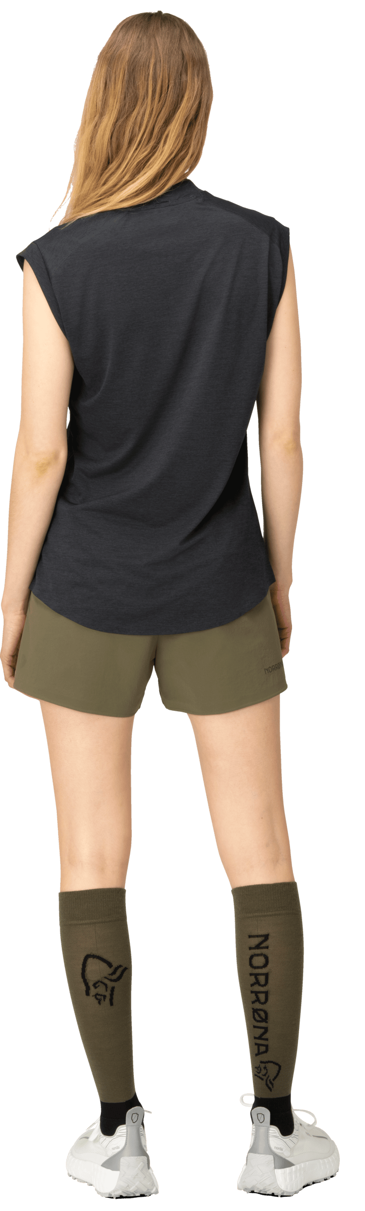 Norrøna Women's Senja Equaliser Sleeveless T-Shirt Caviar Norrøna