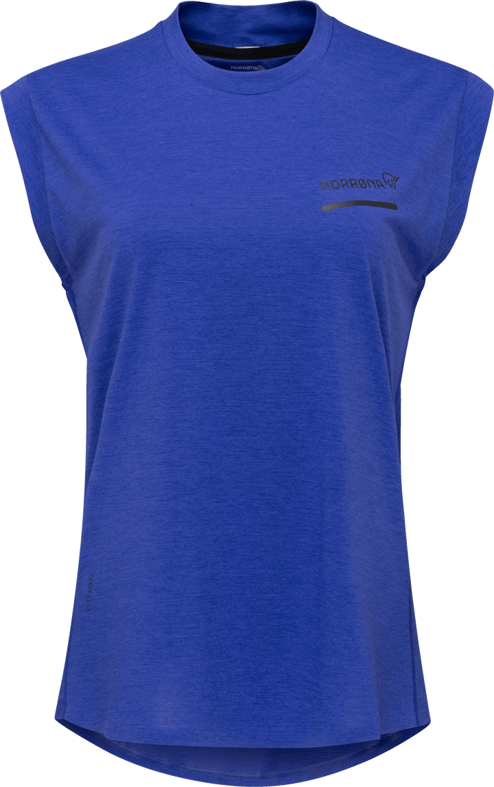 Norrøna Women's Senja Equaliser Sleeveless T-Shirt Royal Blue Norrøna