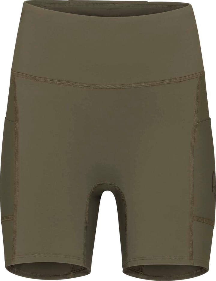 Norrøna Women's Senja Equaliser Stretch 6'' Tights Olive Night/Caviar Norrøna