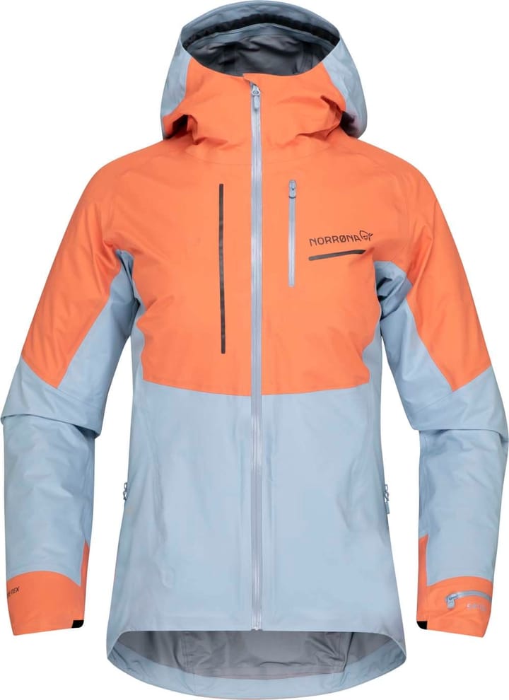 Norrøna Women's Senja GORE-TEX Active Jacket  Flamingo/Blue Fog Norrøna