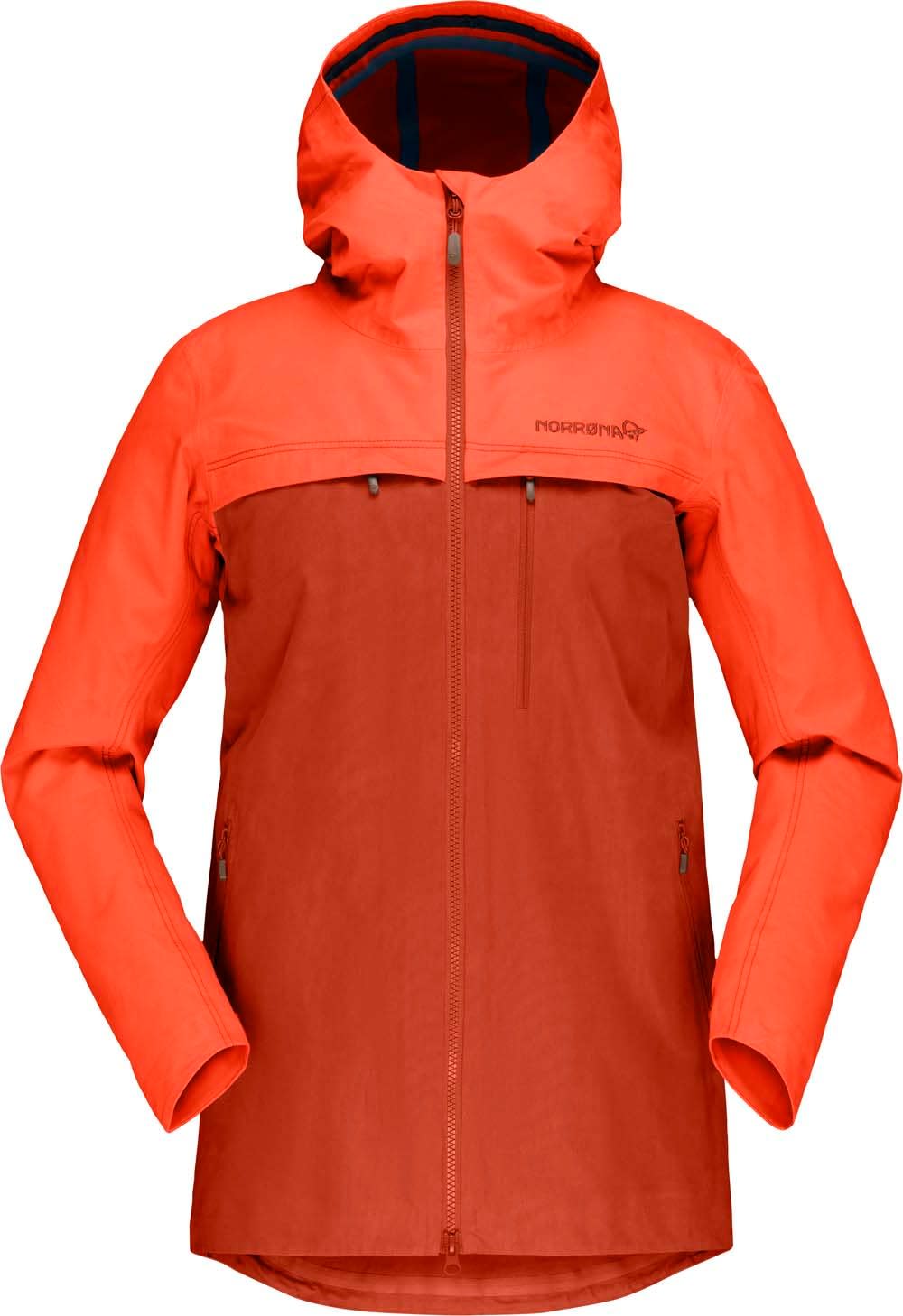 Women's Svalbard Cotton Jacket Orange Alert/Rooibos Tea