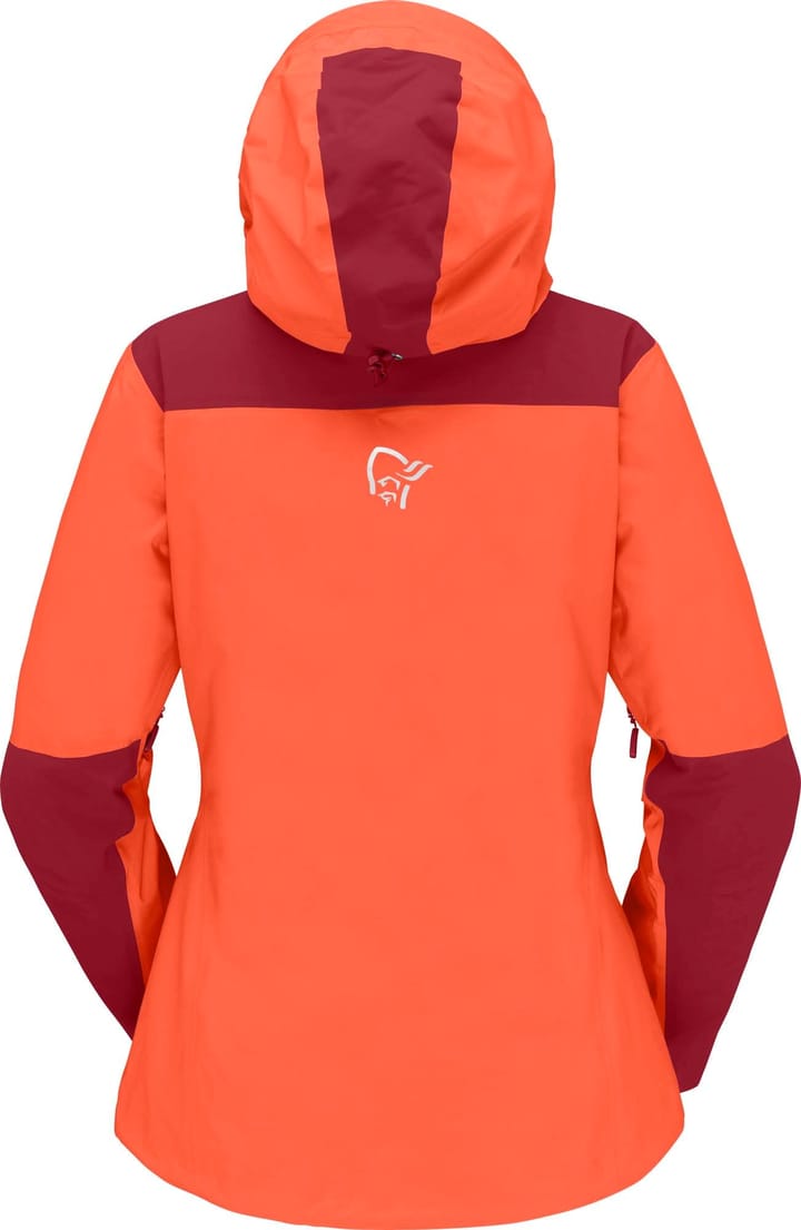 Women's Trollveggen Gore-Tex Pro Light Jacket Orange Alert Norrøna