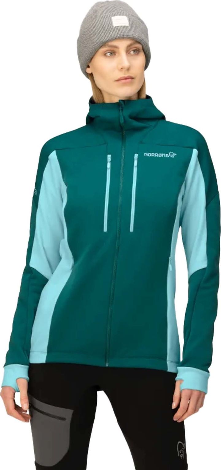 Women's Trollveggen Powerstretch Pro Zip Hood Everglade Norrøna