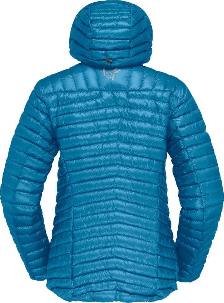 Women's Trollveggen Superlight Down850 Hood Hawaiian surf Norrøna