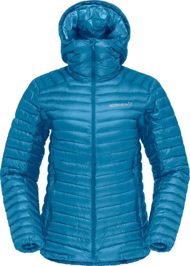 Women's Trollveggen Superlight Down850 Hood Hawaiian surf Norrøna