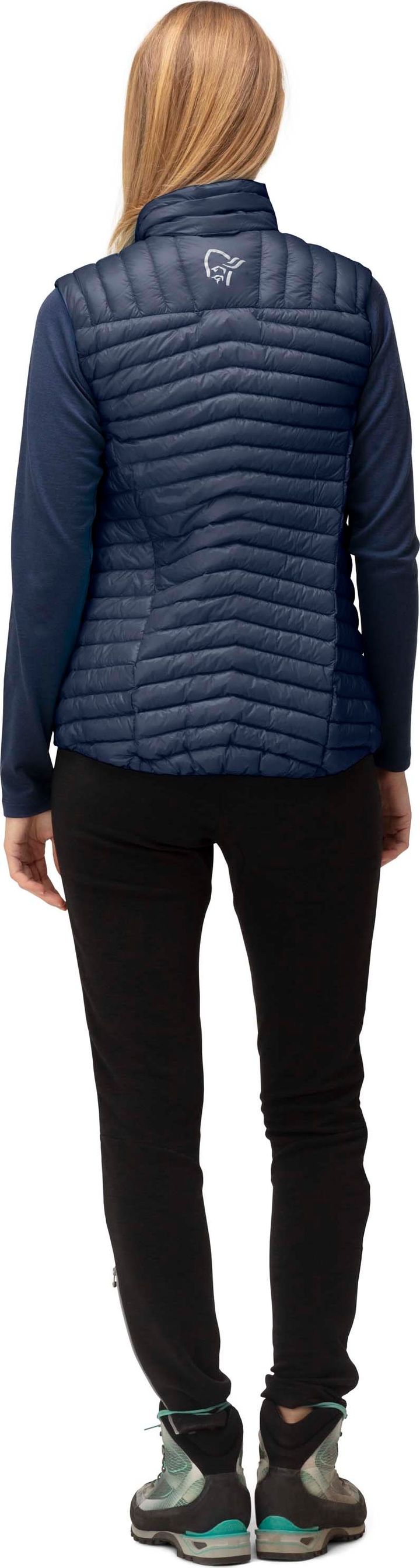 Norrøna Women's Trollveggen Superlight Down850 Vest Indigo Night Norrøna