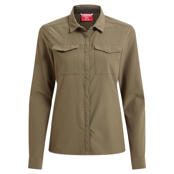 Craghoppers Women's Nosilife Pro Long Sleeved Shirt V Wild Olive Craghoppers Craghoppers Women's Nosilife Pro Long Sleeved Shirt V Wild Olive Craghoppers